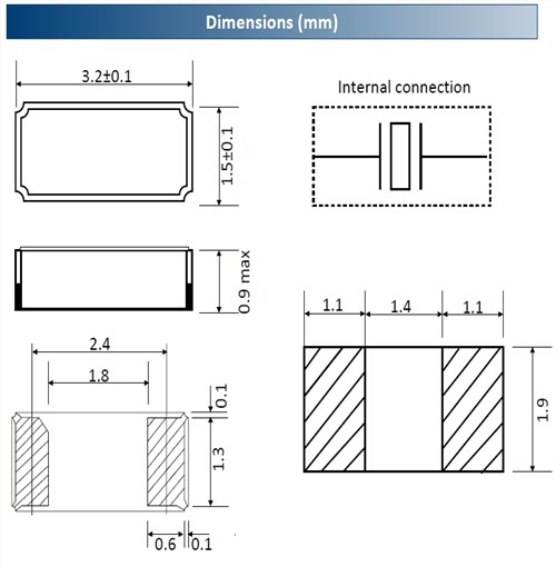 艾西迪時鐘晶體3215A,SY00003GIHD-PF,6G移動通信晶振