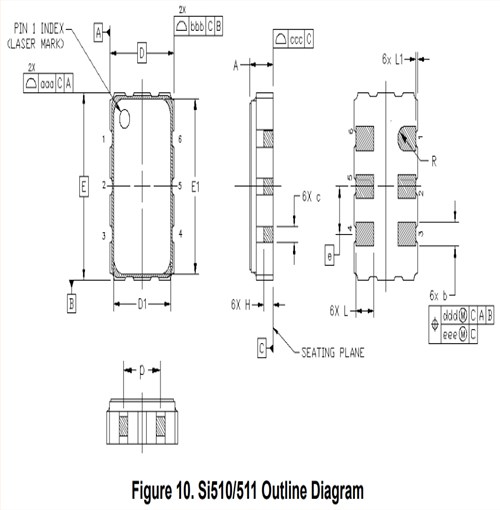 美國Silicon晶振/511BBA100M000BAG/6G室內路由器晶振/Si511有源差分振蕩器