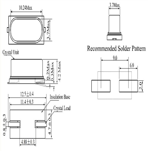 E49B13E0X000FE10C0-E49B水晶振動子-6G藍牙晶振-鴻星石英晶體
