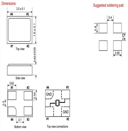 格耶可穿戴設備晶振,KX-5無源石英晶振,12.85515丹麥晶振