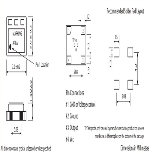 404系列晶體,MTI-milliren有源振蕩器,7050mm,TCXO晶振