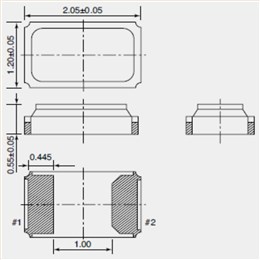 TZ2528A,32.768KHZ,2012mm兩腳貼片晶振,臺灣TST晶振