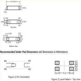 7015mm,32.768KHZ,224-000307-20,224系列音叉晶體,Oscilent無源晶振