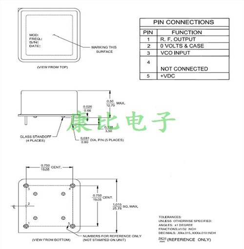 OLA5011-100.0M,正弦波輸出晶振,OLA5振蕩器,恒溫石英晶振,美國(guó)普銳特晶振