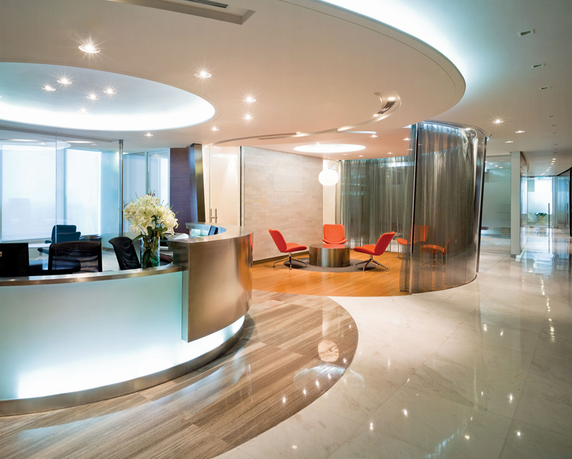 保險公司辦公樓前廳前臺設計的4個基本要素