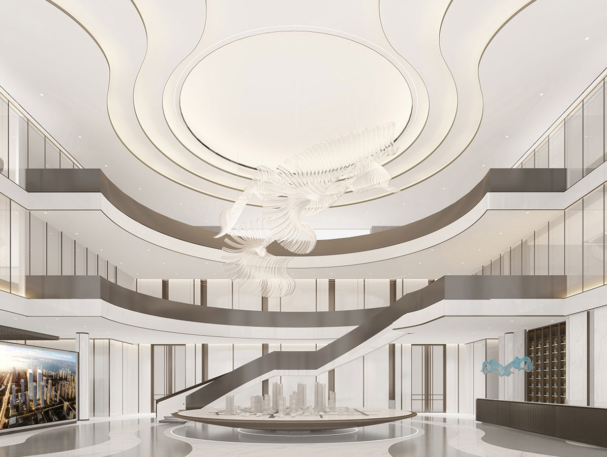 吳江恒力環企經典的住宅售樓處設計裝修方案