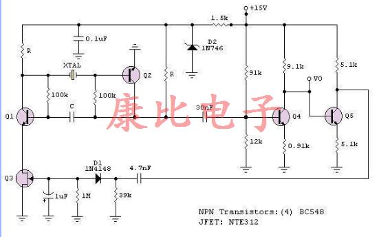 低頻晶體控制振蕩器實驗結果