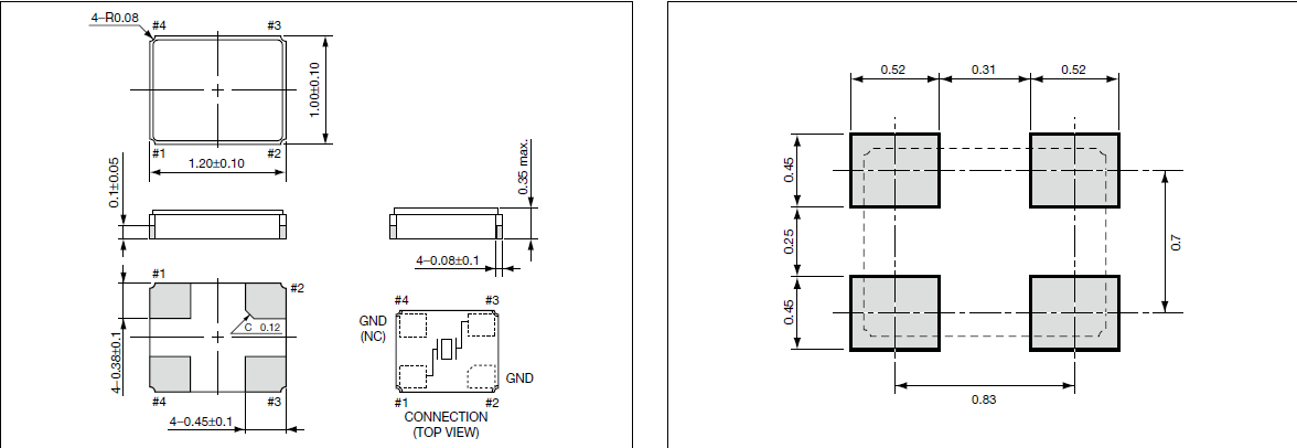 CX1210SB晶振,日產(chǎn)京瓷晶振,貼片晶振