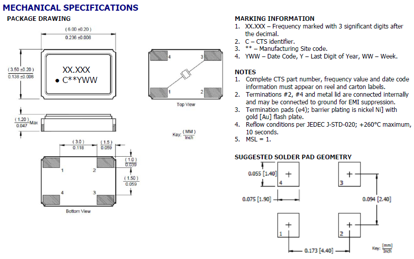 406晶振,406C35B10M24500晶振,6035四腳無源晶體