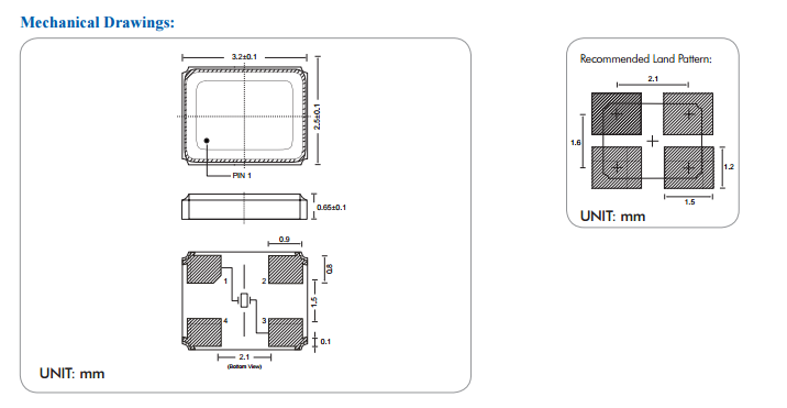 FL晶振,FL2400097晶振,3225四腳無源晶體