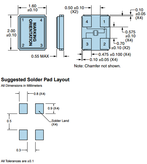 EA1620HA08-20.000M晶振,貼片石英晶體,進口2016晶振