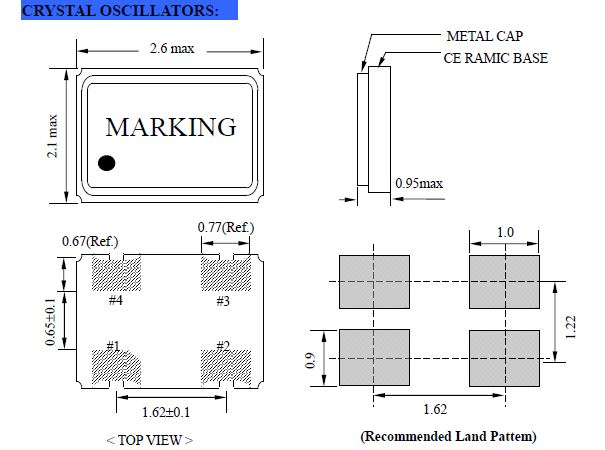 NAOL22晶振,超小型體積SMD晶振,臺灣進口晶振