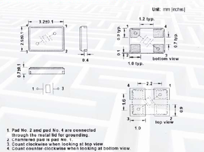 C32石英諧振器,CORE科爾晶振,無源貼片晶體,進口無源晶振